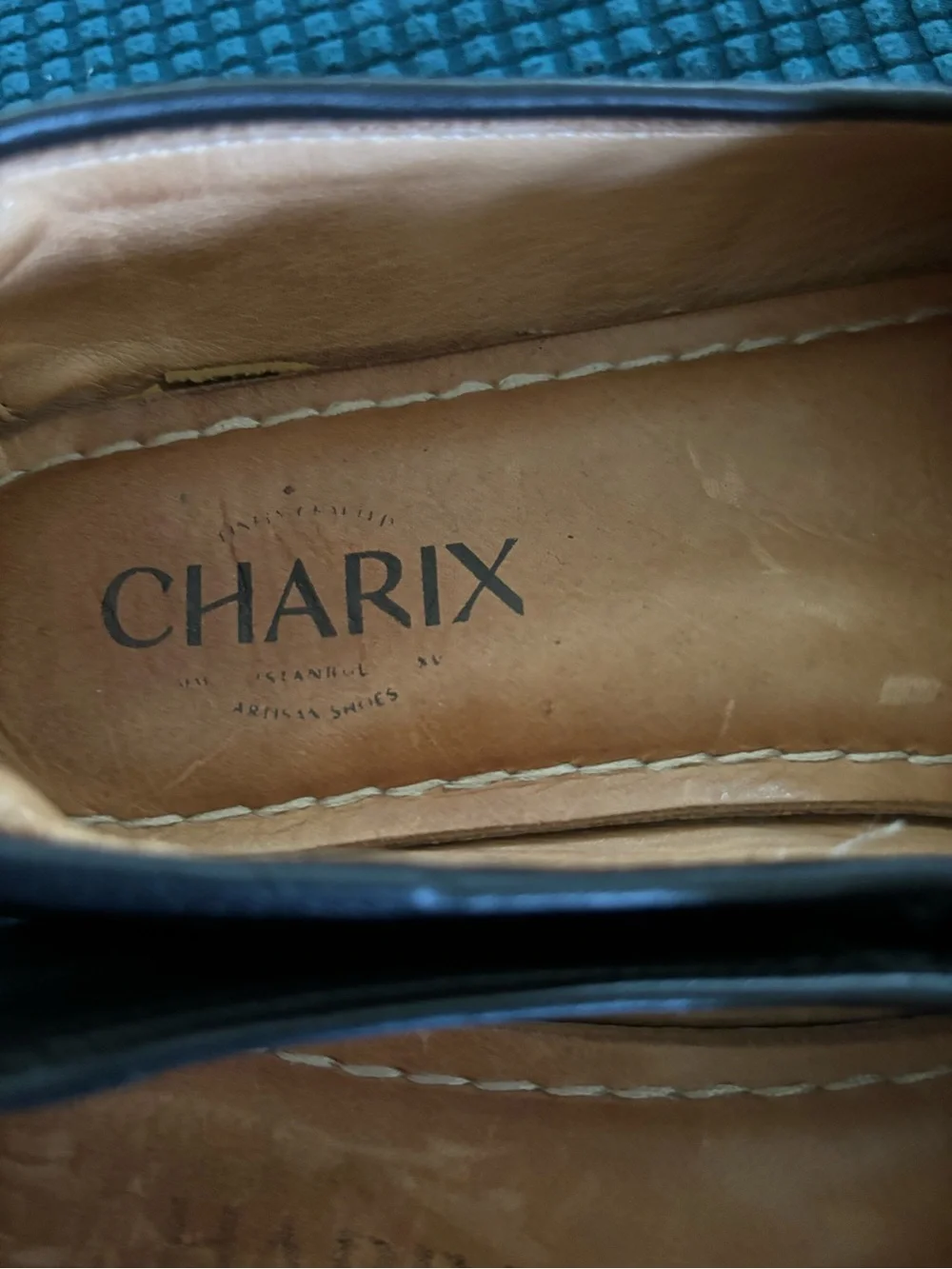 Charix Black Leather Slip On Shoes Minimalist Comfort Loafers Sz 37.5/7.5